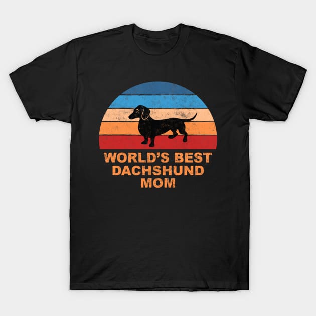 World's Best Dachshund Mom T-Shirt by AntiqueImages